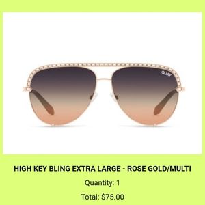 Quay High Key BLING SUNGLASSES